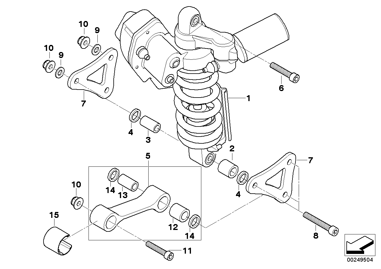 Federbein hinten ESA