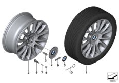 BMW LA wheel individual V spoke 349-19"