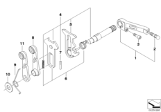 Gearbox gearshift parts