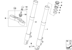 Glijbus/vorkbrug onder Ø 41mm