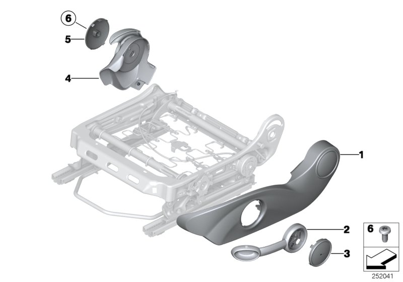 Asiento delantero paramentos