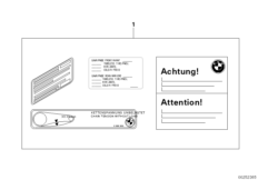 Satz Aufkleber Hinweisschild CKD