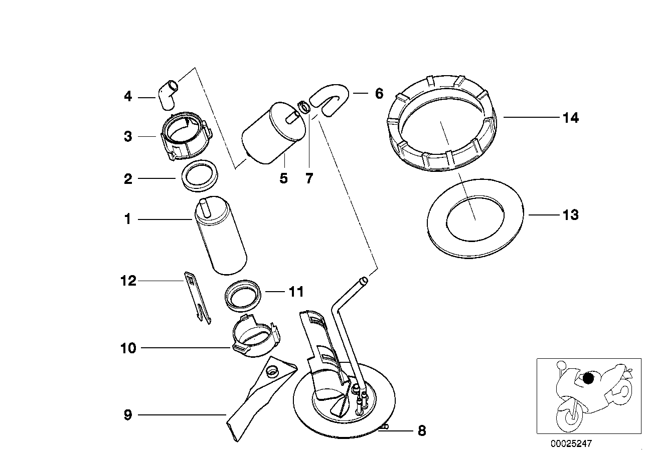 Fuel pump/fuel filter