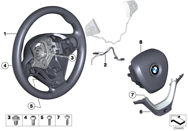 M sports strng whl,airbag,multifunction