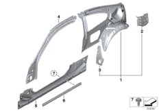 Body-side frame-parts