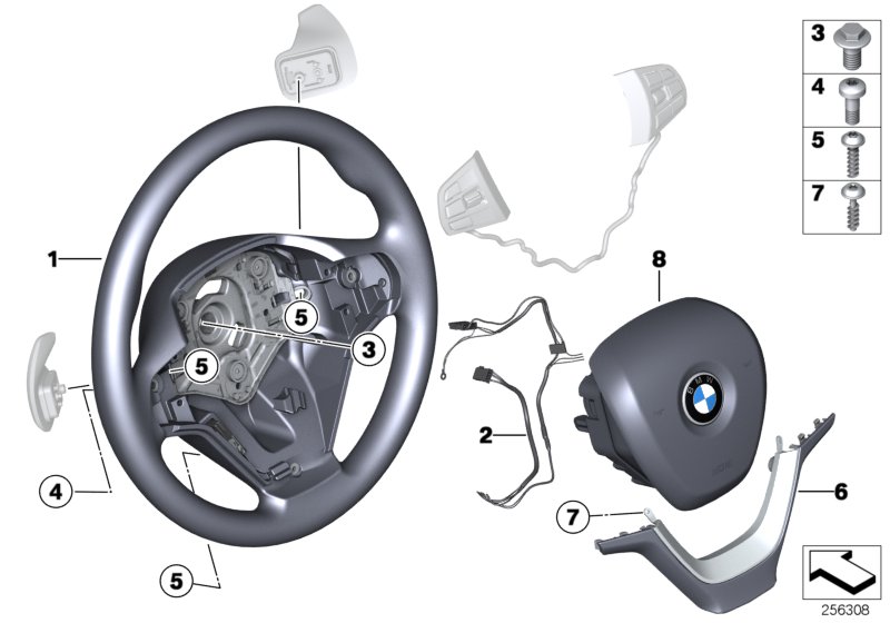 Sport strng wheel,airbag,w/shift paddles