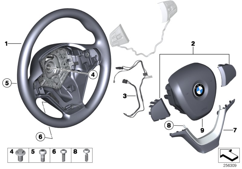 Airbag sports steering wheel