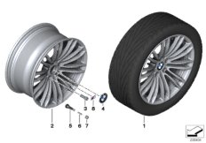 BMW LA wheel, M double spoke 345 - 19''