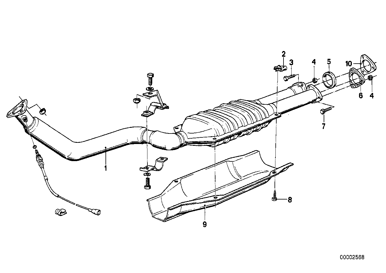 Abgasrohr Katalysator