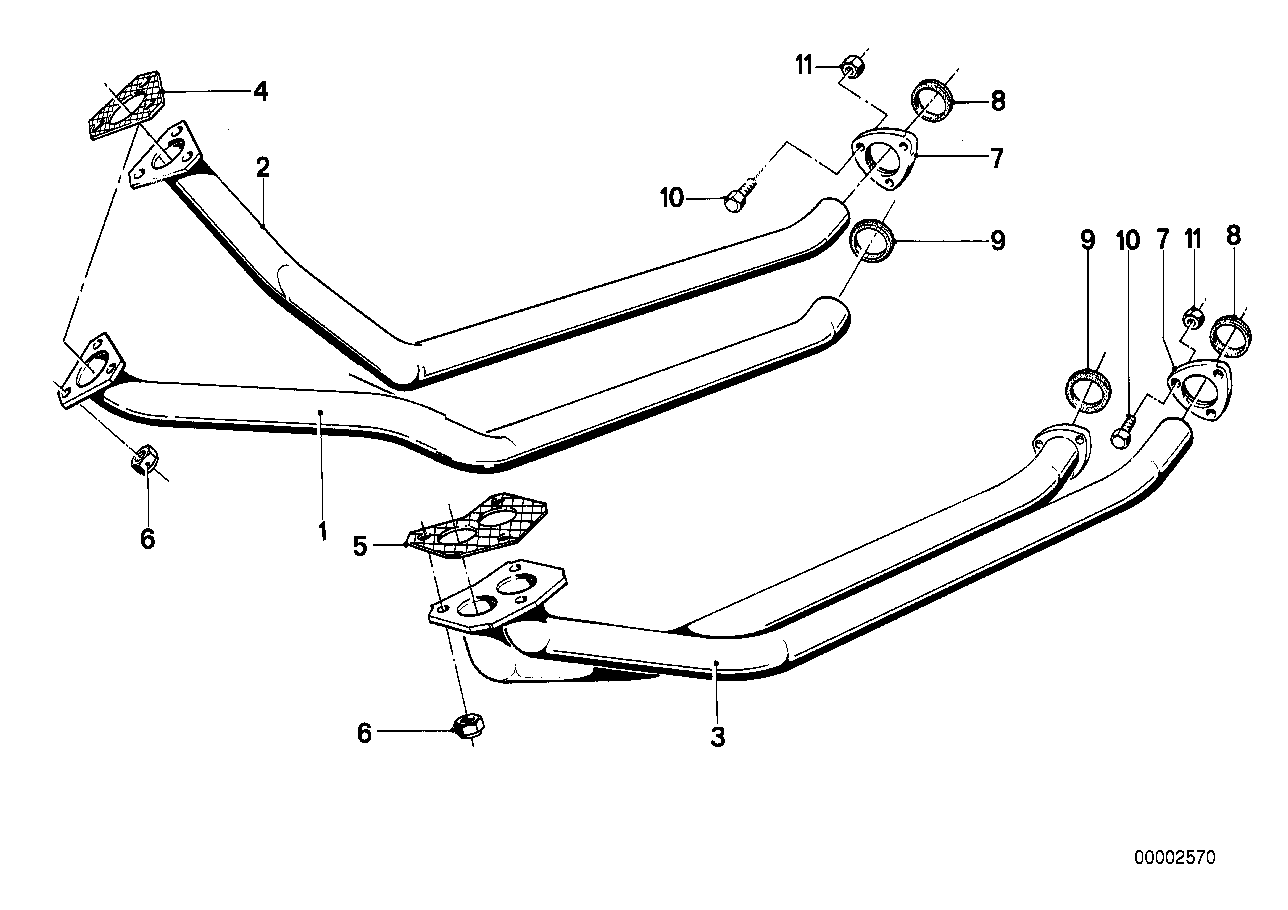 Abgasrohr vorn