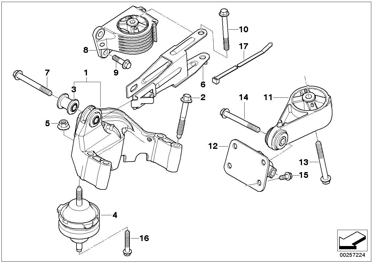 Sospensione del motore