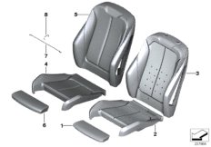 座椅 前部 座垫和座套 跑车座椅