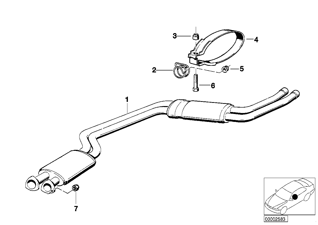 Avgassystem utan katalysator