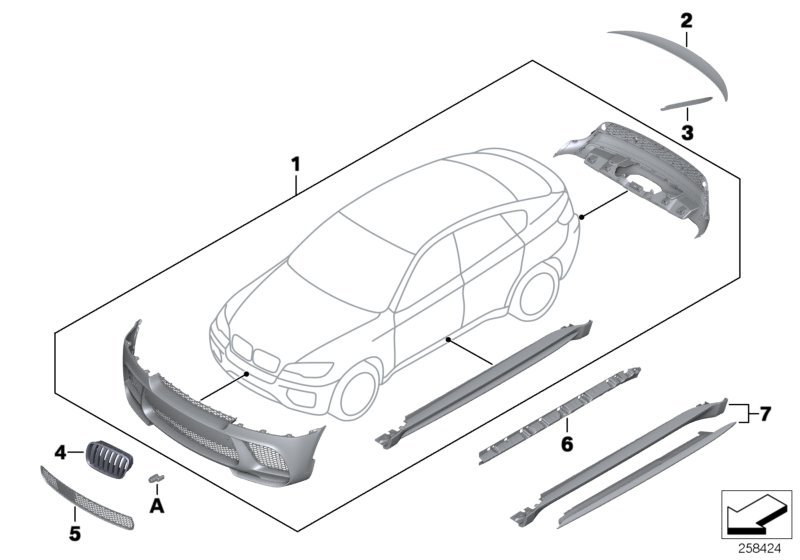 M Performance aerodynamica-accessoires