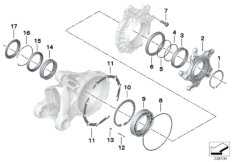 Bearing, crown wh, lid with ventilation