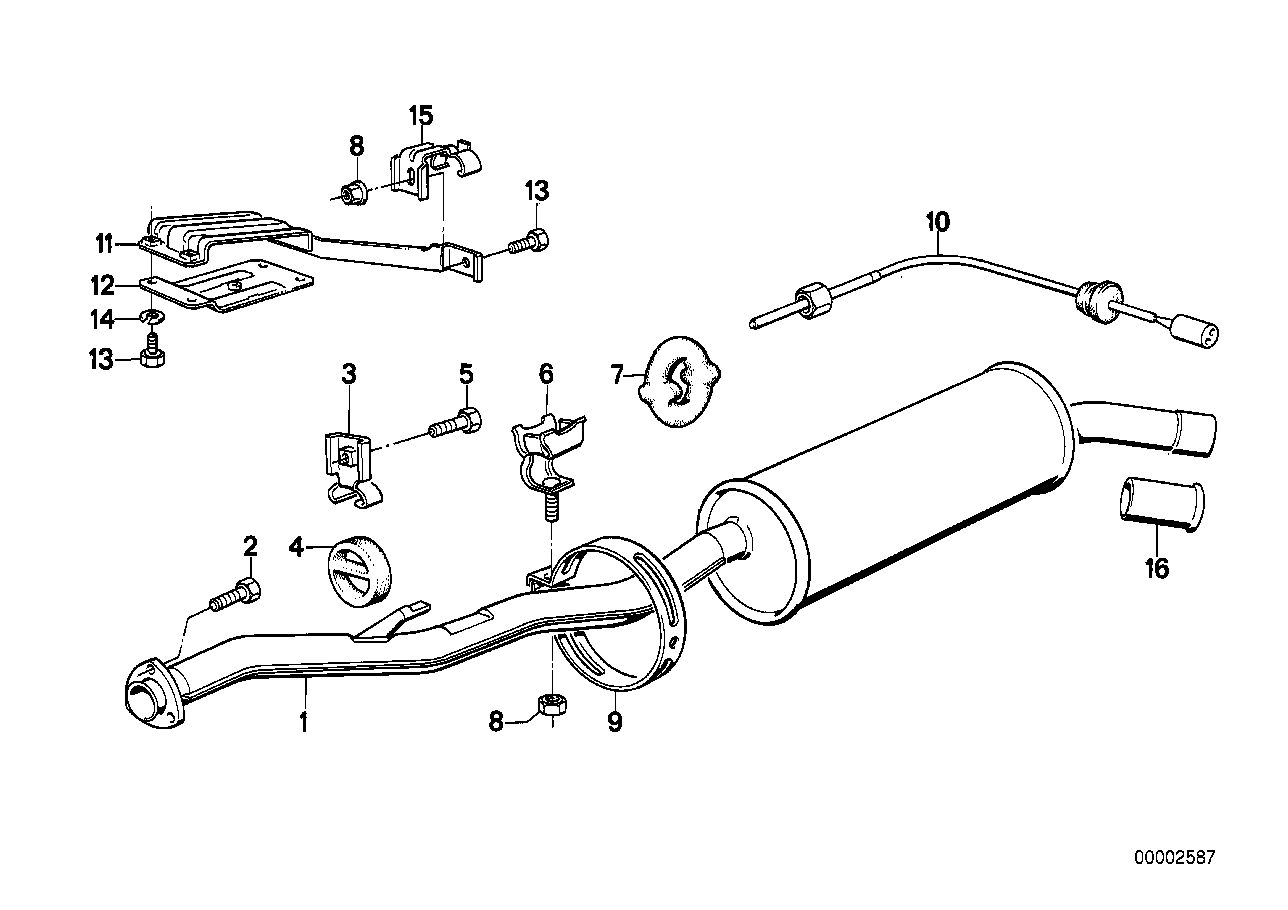 Avgassystem bak