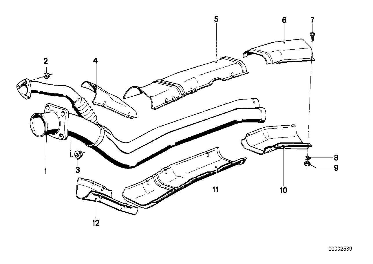 Abgasrohr vorn