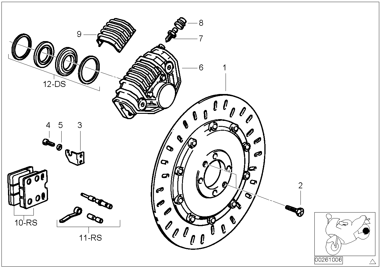 Disque de frein arrière