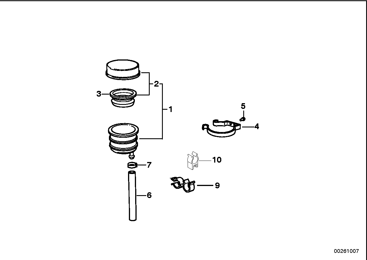 液体容器 后部