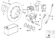 Front wheel brake