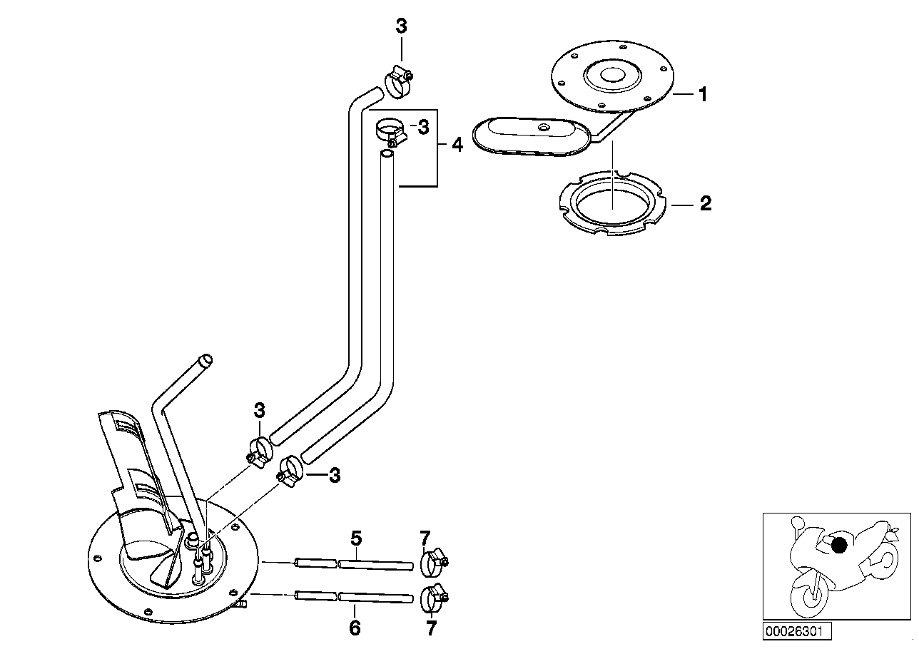 Kraftstoffentlüftung/Anbauteile