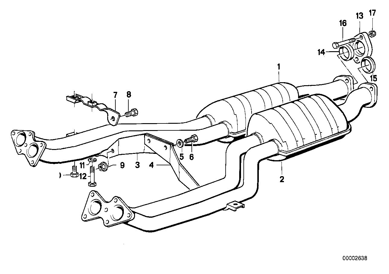 Tubo d.escape silenciador