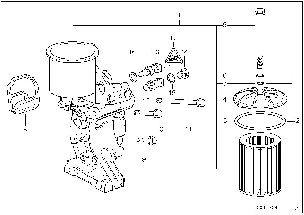 Alimentation d'huile-Filtre à huile