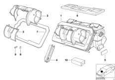 Carcaça chaufagem Siemens c/microfiltro