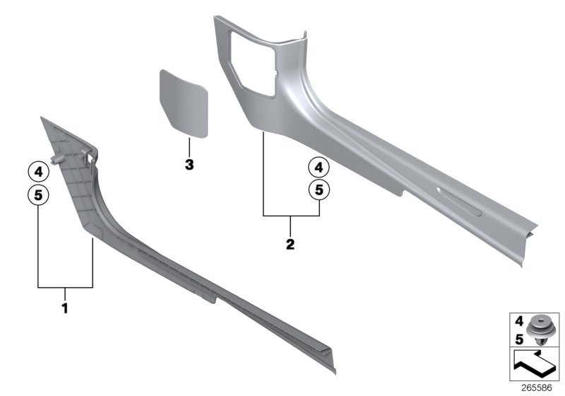 Rivestimento laterale vano piedi