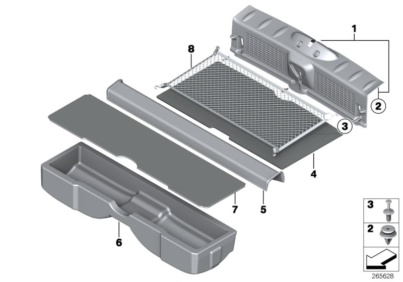 Bekleding bagageruimtebodem