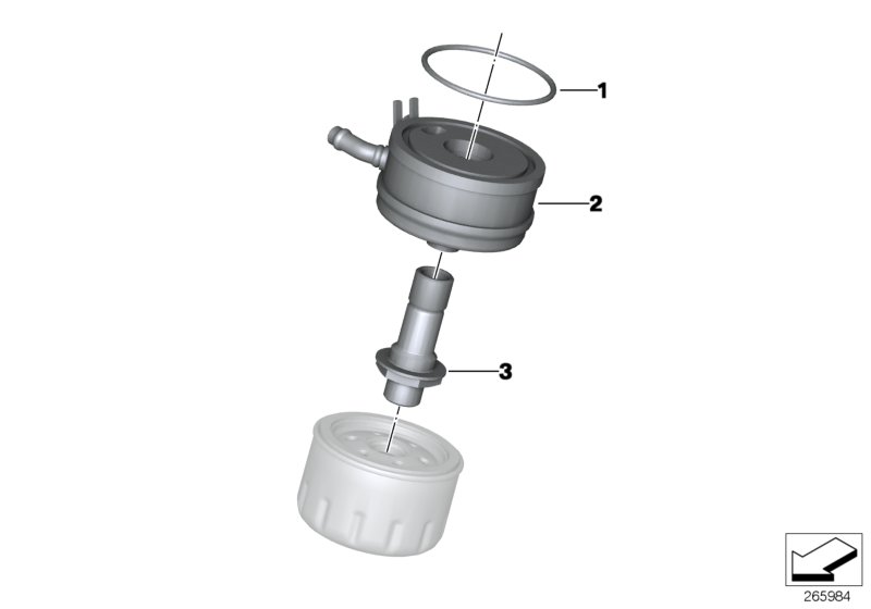 Echangeur thermique huile-eau