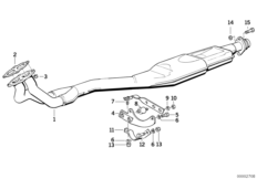 キャタライザー非装備車用排気装置