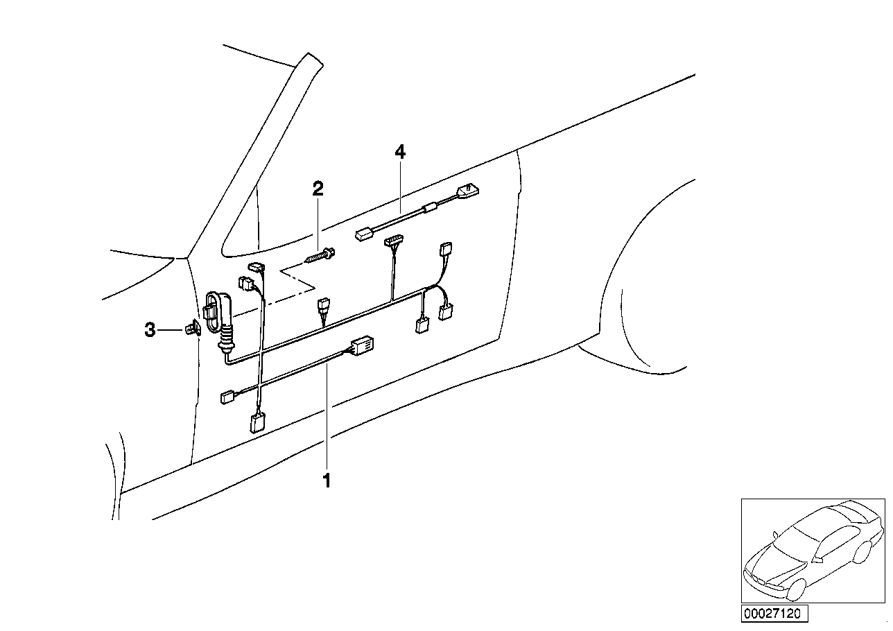 Mazo de cables d. puerta