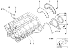 Engine block mounting parts