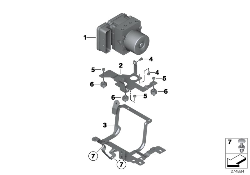 Pressure modulator, I-ABS generation 2