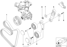 Belt Drive Water Pump/Alternator