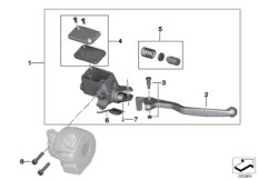 Handbrake control assembly