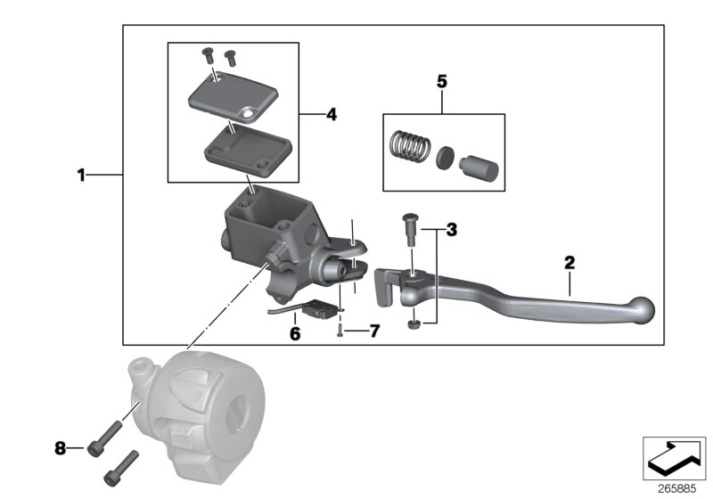 Handbremsarmatur