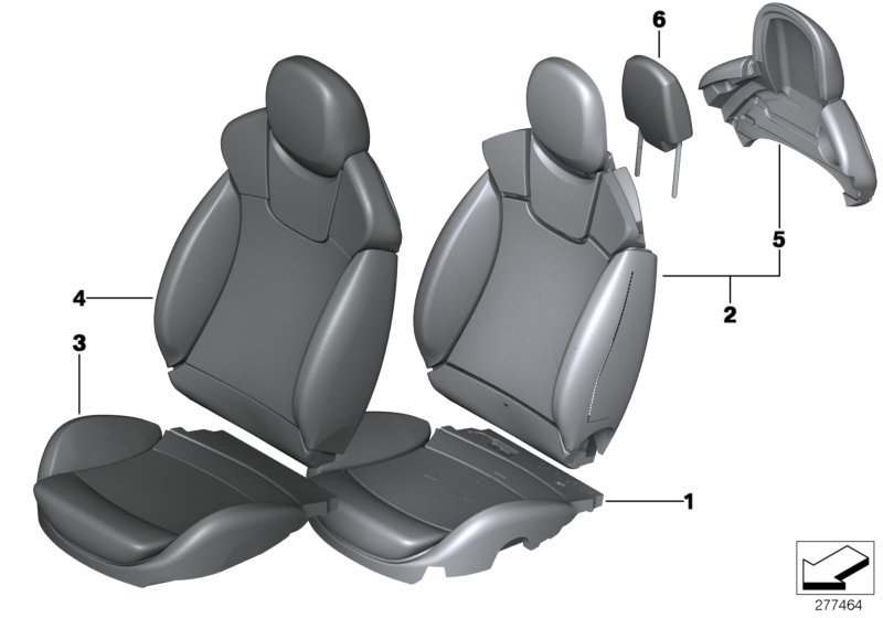 Переднее сиденье Recaro, спорт.сиденье