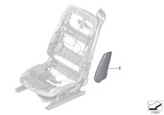 Individual airbag, seat, front