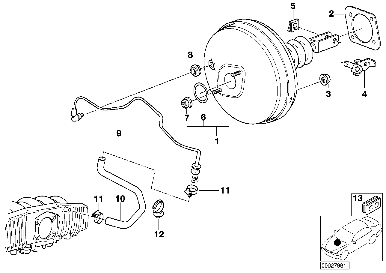 制动助力器 真空