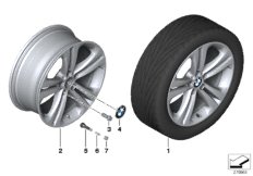 Roue all. BMW doubles rayons 401 - 19''