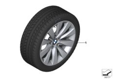 Winter wheel&tyre, V-spoke 413