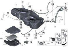 Fuel tank/mounting parts