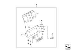 Jeu support plaque immatriculation USA