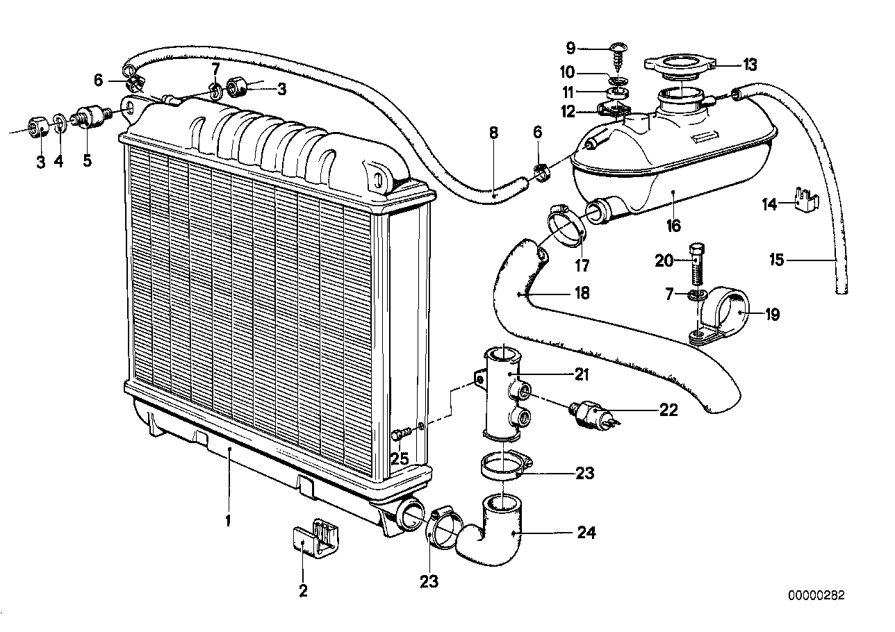 Wasserkühler/Ausgleichbehälter/Zarge