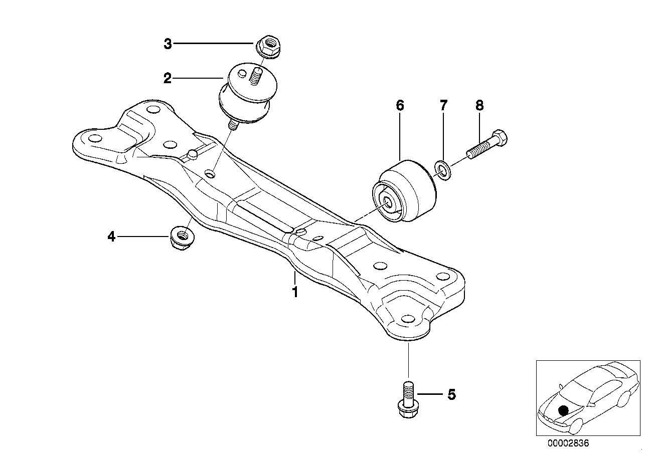 Suspensão caixa vel./ caixa automática