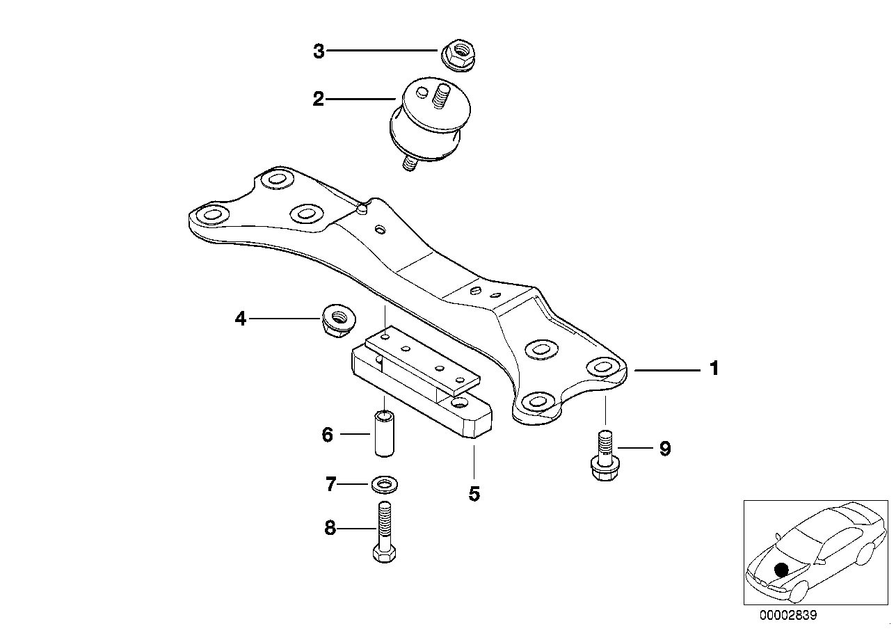 Suspension de boite automatique