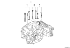 Fixation à vis carter de moteur à droite