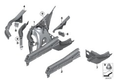 Wheelhouse/engine support